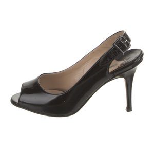 Manolo Blahnik Black Patent Leather Heels